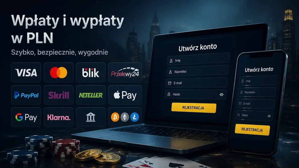 formularze rejestracyjne na ekranie komputera i telefonu